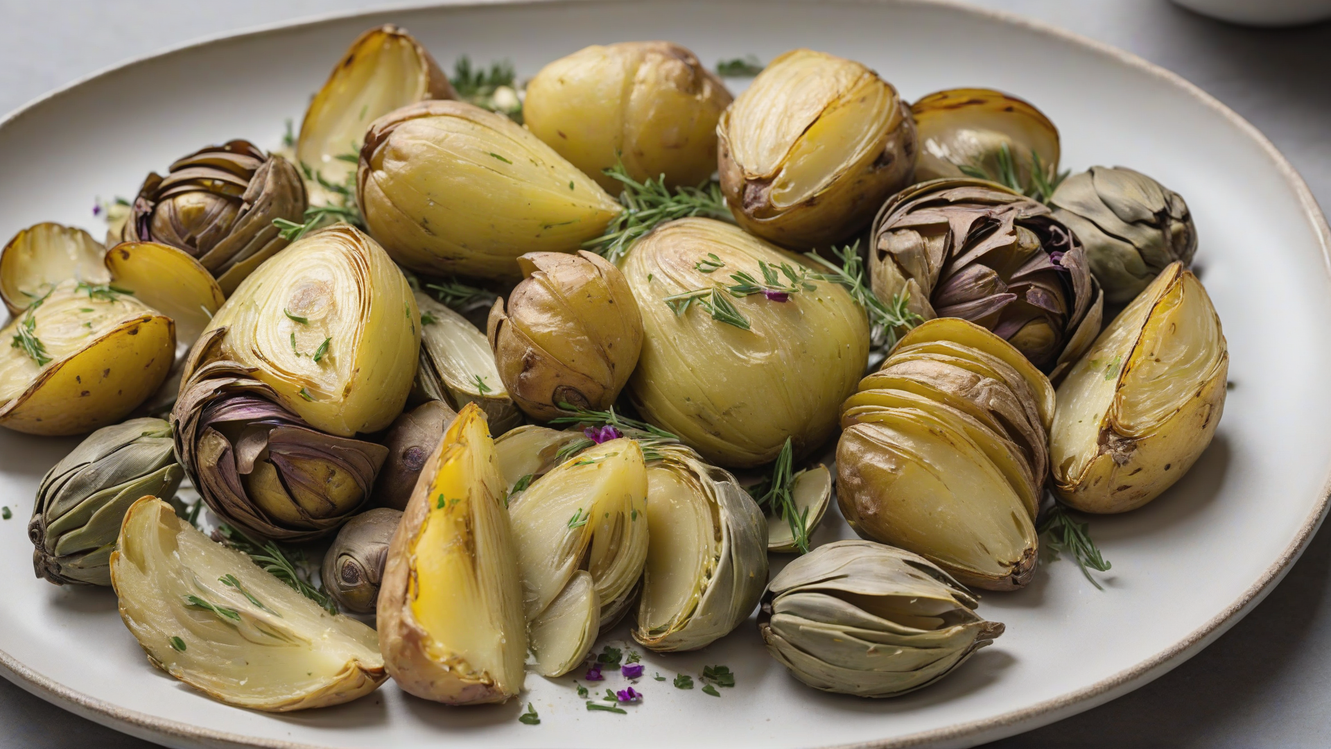 patate e carciofi al forno